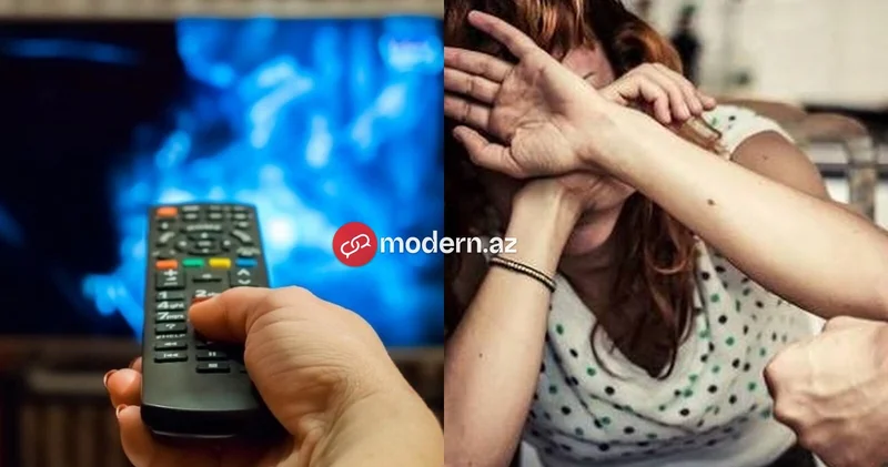 Bakıda mütəxəssis televizorun kanalını dəyişən arvadını vəhşicəsinə döydü