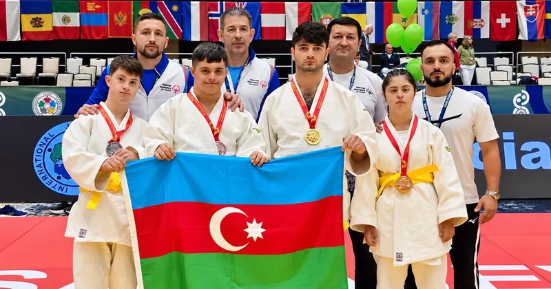 Azərbaycan cüdoçuları Xüsusi Olimpiya Açıq Turnirində 5 medal qazanıblar FOTOLAR