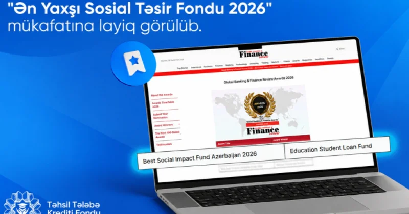 Təhsil Tələbə Krediti Fondu növbəti beynəlxalq mükafata layiq görülüb