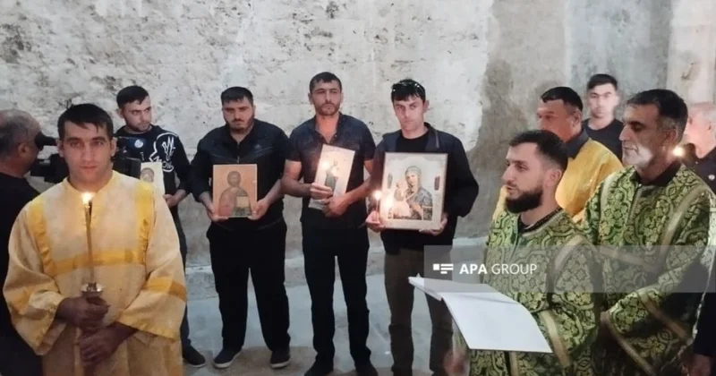 Alban Udi dini icmasının nümayəndələri Xudavəng monastır kompleksini ziyarət edib FOTO