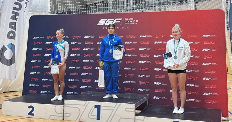 Gimnastlarımız Slovakiyadakı beynəlxalq turnirdə yeddi medal qazanıblar FOTO