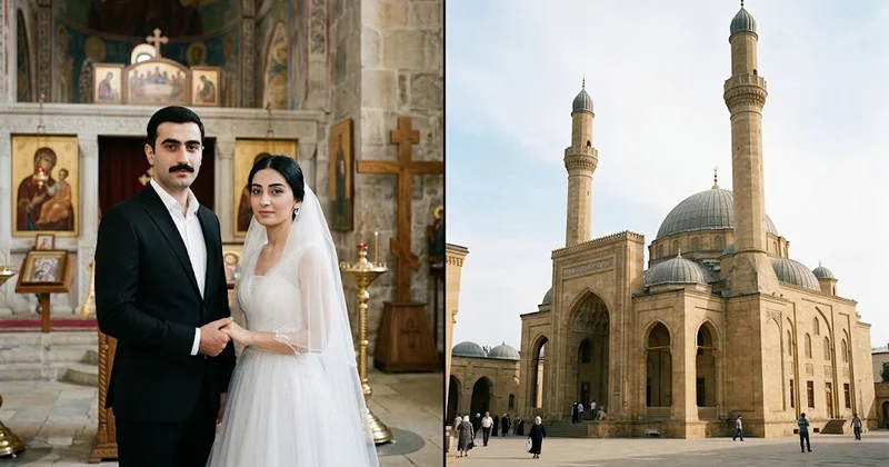 Azərbaycanda yeni dəb: KİLSƏLƏRDƏ TOY FOTOSESSİYASI