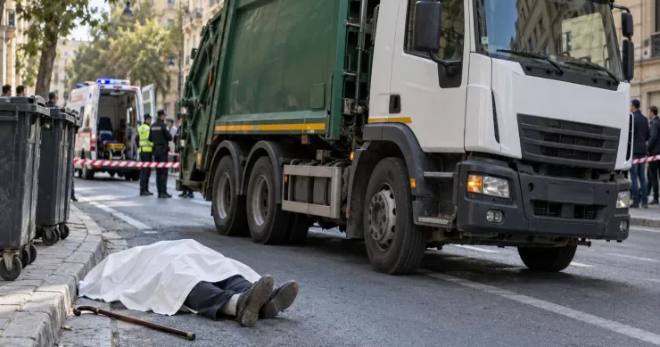 Bakıda FACİƏ: zibil daşıyan maşın qoca kişini vurub öldürdü