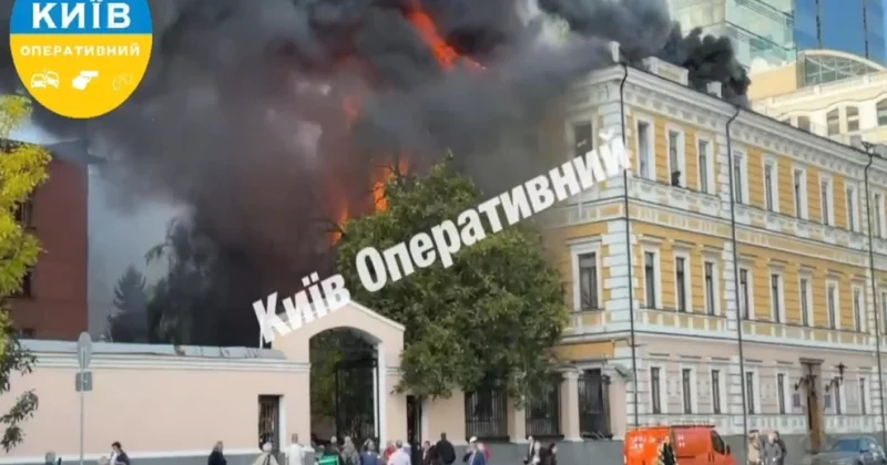 Дроны ударили по Киеву и Днепру: в горящем здании люди спасались через окна