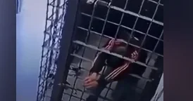 Braziliyada məhbus dəmir barmaqlıqların arasından keçərək qaçdı ANBAAN GÖRÜNTÜLƏR