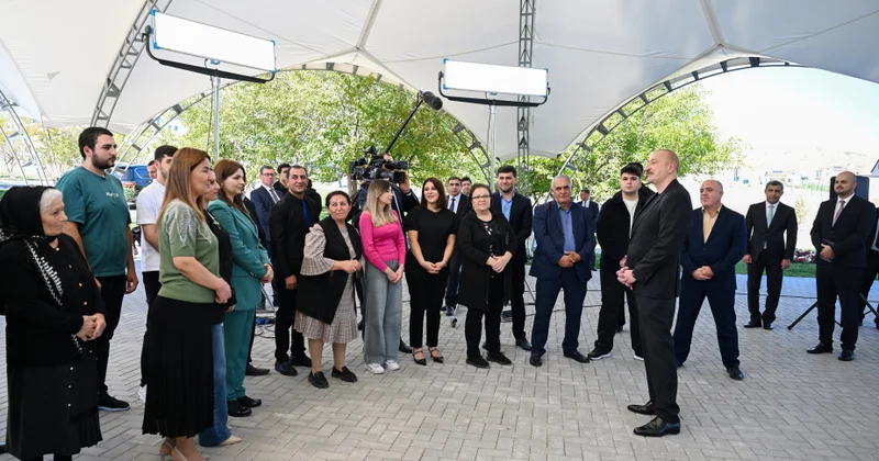 Prezident: Bu gün bütün Qarabağ və Şərqi Zəngəzur tikinti meydançasıdır