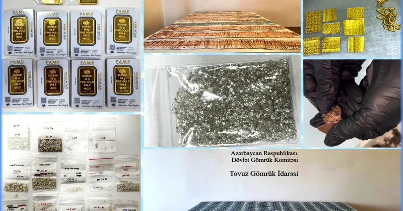 Doqquz ayda ölkəyə qanunsuz gətirilən 1295 karatdan çox qiymətli daşlar aşkar edilib