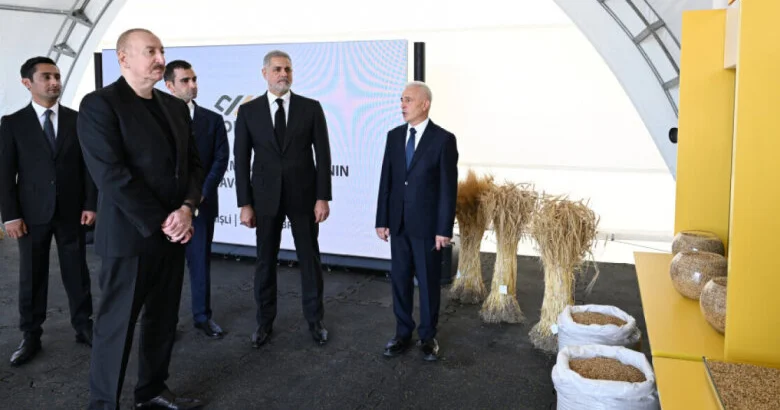 Prezident İmişlidə yeni müəssisəsinin açılışında iştirak edib