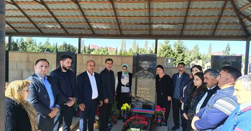 Vətən müharibəsi şəhidi Elnur Dadıyevin ildönümündə xatirəsi anılıb