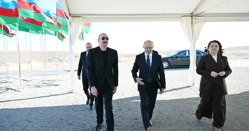 Prezident Cəbrayılda 2 yeni elektrik stansiyasının təməlini qoydu FOTO