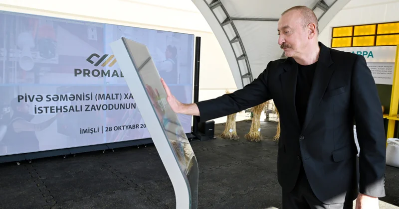 İmişlidə “Promalt” MMC nin arpa emalı müəssisəsi istifadəyə verilib