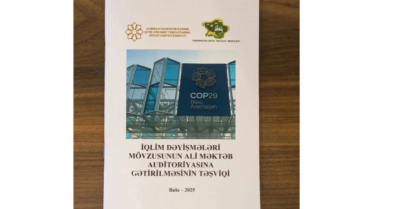 “İqlim dəyişmələri həllərinin təşviqi” adlı kitabça hazırlanıb