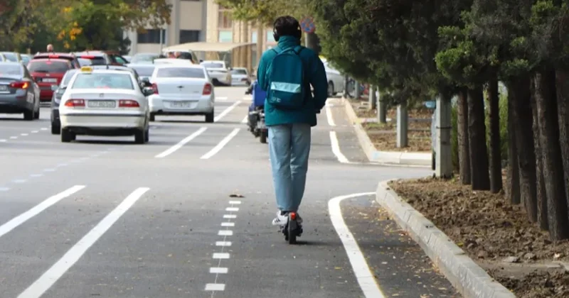 68 kilometr uzunluğunda mikromobillik zolağı çəkilib