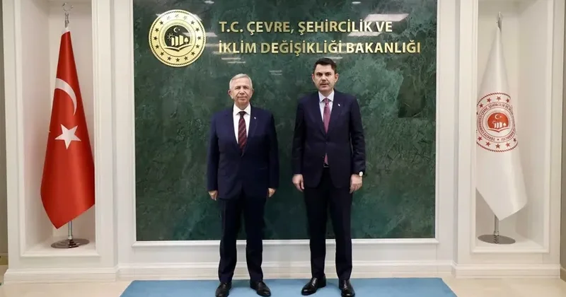 Nazir Murat Kurum Ankara bələdiyyə başqanı Mansur Yavaşı qəbul edib