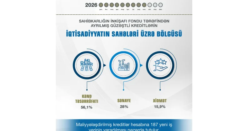 Naxçıvanda maliyyələşdirilmiş kreditlər hesabına 187 yeni iş yerinin yaradılması nəzərdə tutulur