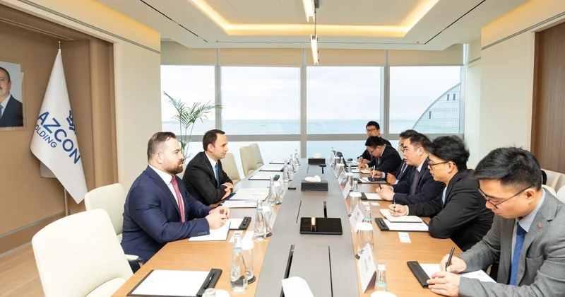 AZCON Holding in icraçı direktoru Şahin Babayev Çinin “CRRC Zhuzhou locomotive” şirkətinin nümayəndə heyəti ilə görüşüb