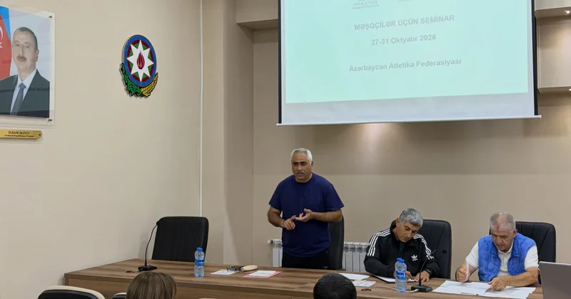 Atletika məşqçiləri üçün seminara start verilib FOTO