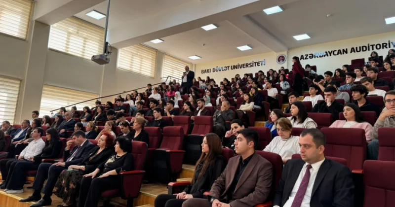 44 günün qəhrəmanları BDU da Zəfər tariximizə həsr olunmuş tədbir təşkil olunub