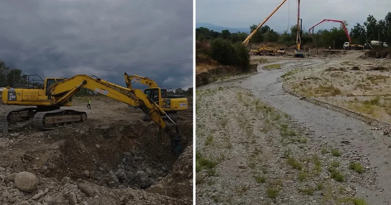 Xaçmaz rayonunda Caqacuq çayı üzərində yeni körpü inşa olunur