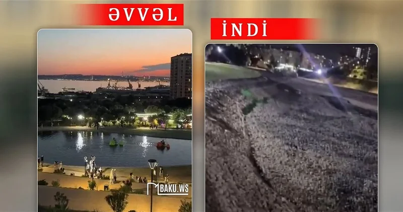 Почему в популярном бакинском парке осушили водоем? Подробности ВИДЕО