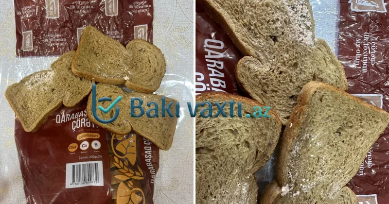 Bolmart dan 3 manata çörək aldı, kifli çıxdı FOTO