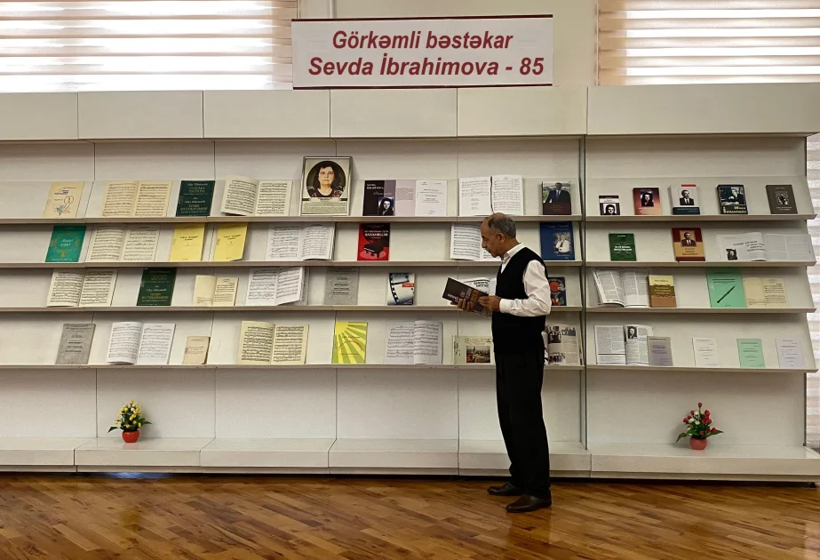 Bəstəkar Sevda İbrahimovanın 85 illiyi ilə bağlı ənənəvi kitab sərgisi açılıb AZƏRTAC