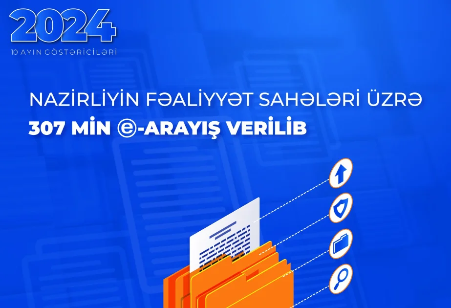 307 min elektron arayış verilib