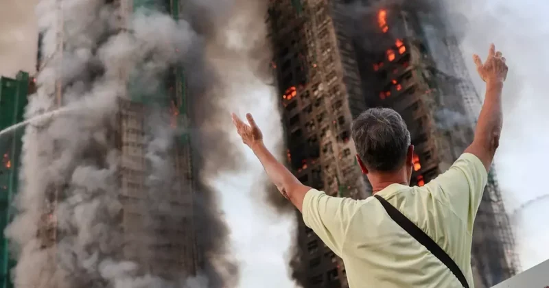 Honq Konqda ölənlərin sayı 94 ə çatdı 40 saatdır söndürə bilmirlər... FOTO