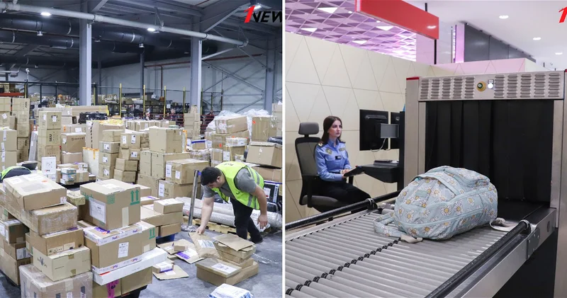 Журналисты ознакомились с работой авиатаможни и системой контроля в аэропорту Гейдар Алиев ФОТО