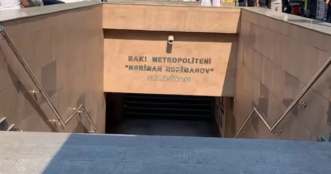 Nərimanov metrostansiyasının çıxışındakı divar üzlüklərinin bərpası işləri tamamlanıb
