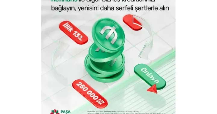 “PAŞA Bank” yeni kredit məhsulunu bazara çıxardı