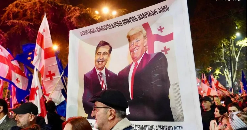 Tbilisidə “rejim istefaya” şüarı ilə aksiya KEÇİRİLİR VİDEO