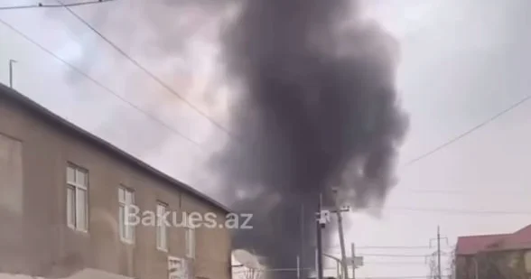 Baksol yolunda güclü YANĞIN VİDEO