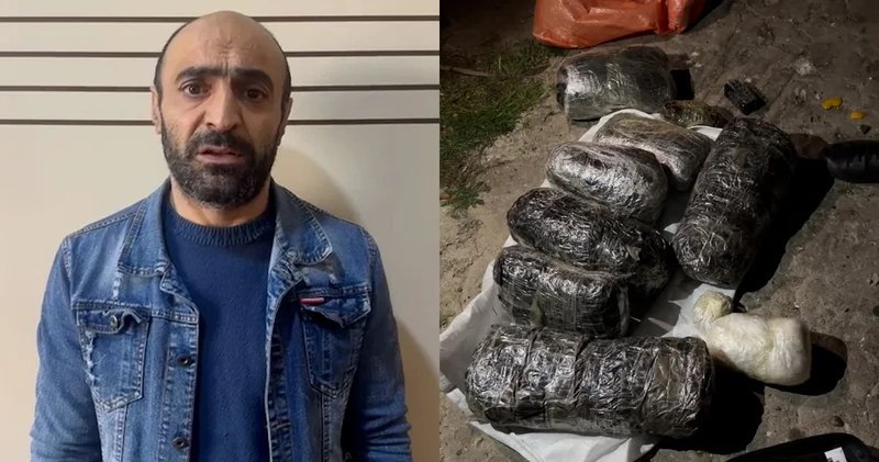 Bakıda kuryerdən 10 kq narkotik aşkarlandı