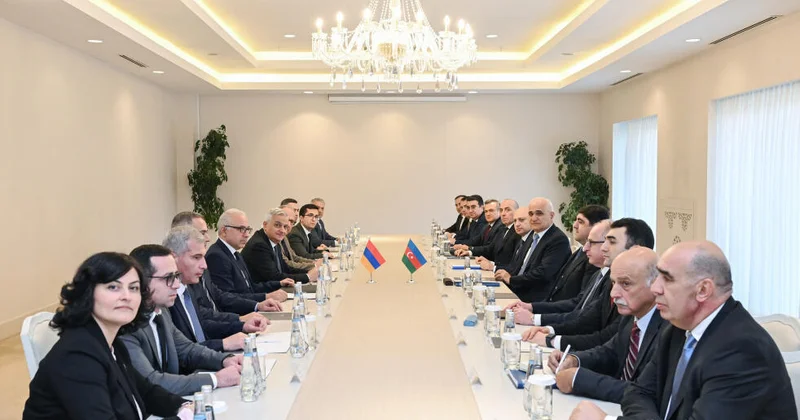 В Габала состоялась 12 я встреча госкомиссий по делимитации границы Азербайджана и Армении ФОТО