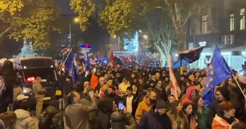 В Грузии проходит митинг оппозиции ВИДЕО