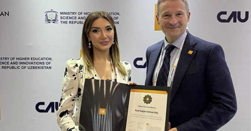 Azərbaycan Universitetinə “QS Stars” mükafatı təqdim olundu Fotolar