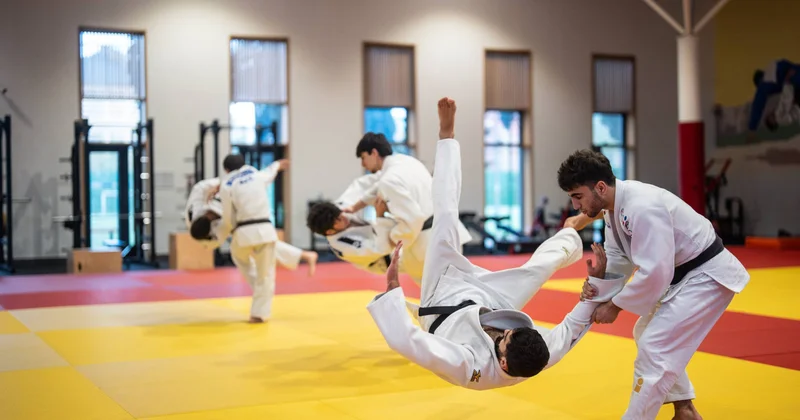 Cüdo məşqçiliyi ixtisası üzrə tələbələr üçün praktiki dərslər davam edir FOTO