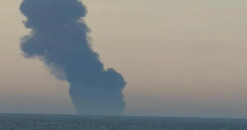 В Чёрном море на принадлежащем России судне произошёл взрыв