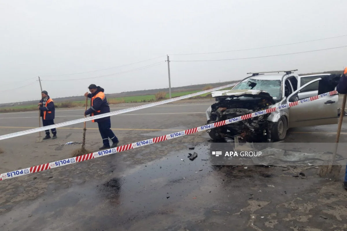 На юге Азербайджане при страшном ДТП погибли трое человек ФОТО