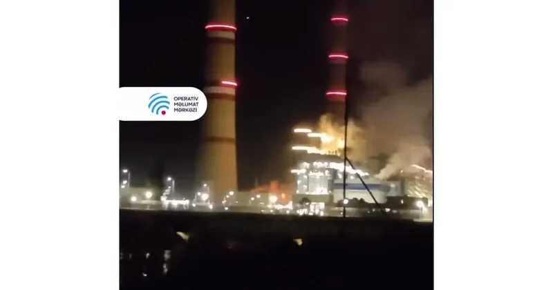 Azərbaycan İES də partlayış VİDEO