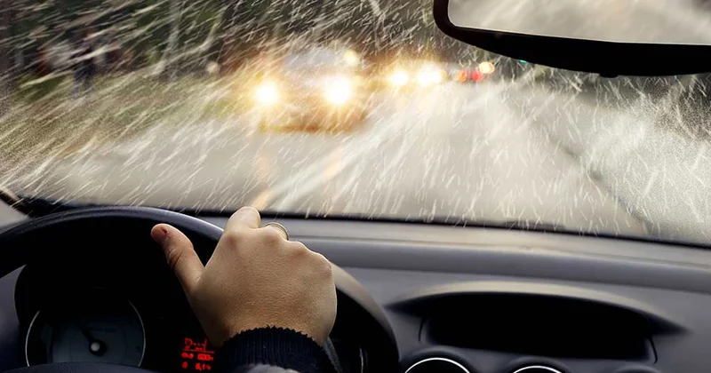 Из за непогоды скорость движения на трассе в аэропорт снижена Minval Politika