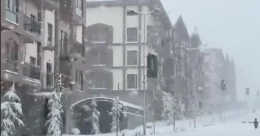 Завораживающий снег в Кяльбаджаре ВИДЕО