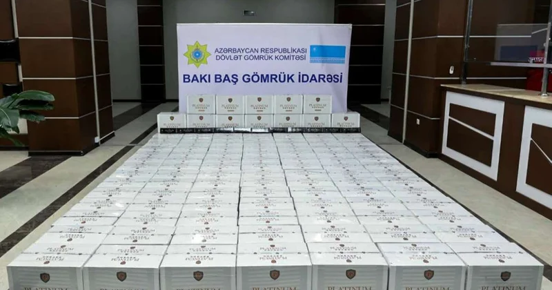 Ölkəyə qanunsuz yollarla gətirilən külli miqdarda siqaretin realizə edilməsinin qarşısı alınıb FOTOLENT
