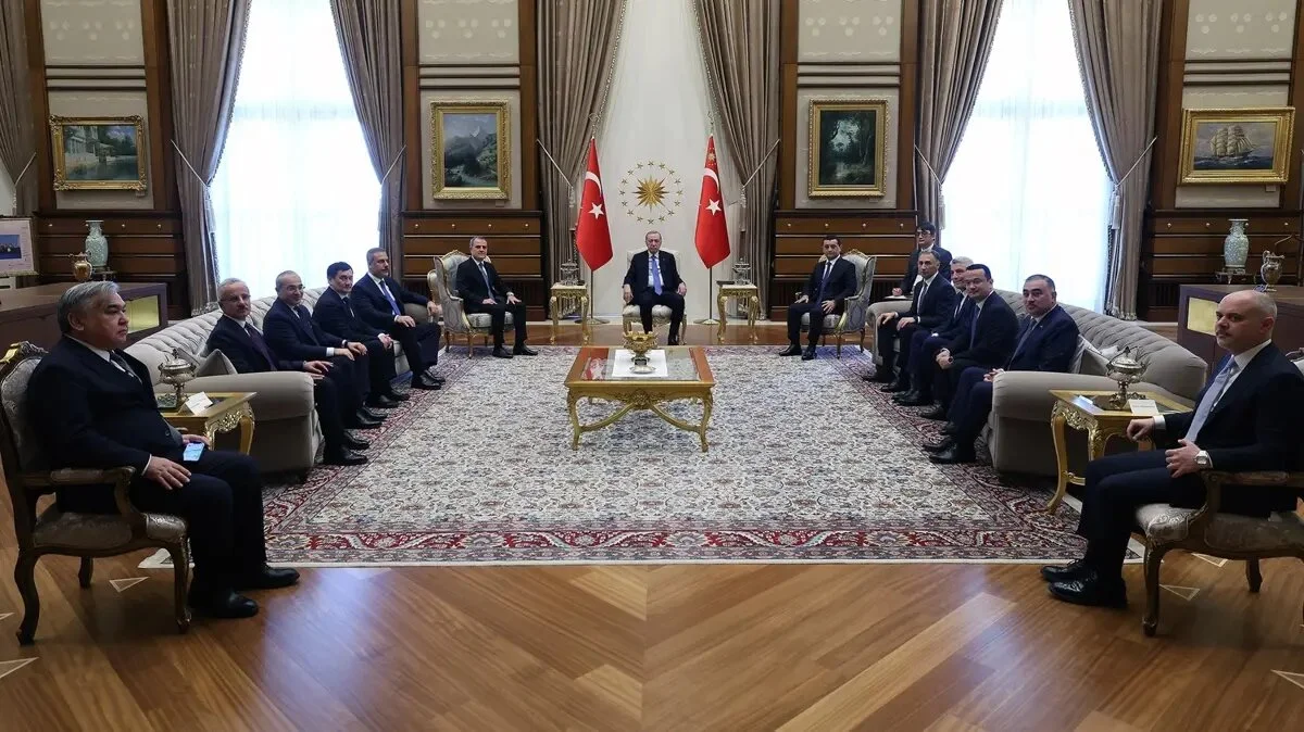 Ərdoğan azərbaycanlı nazirləri qəbul etdi FOTO