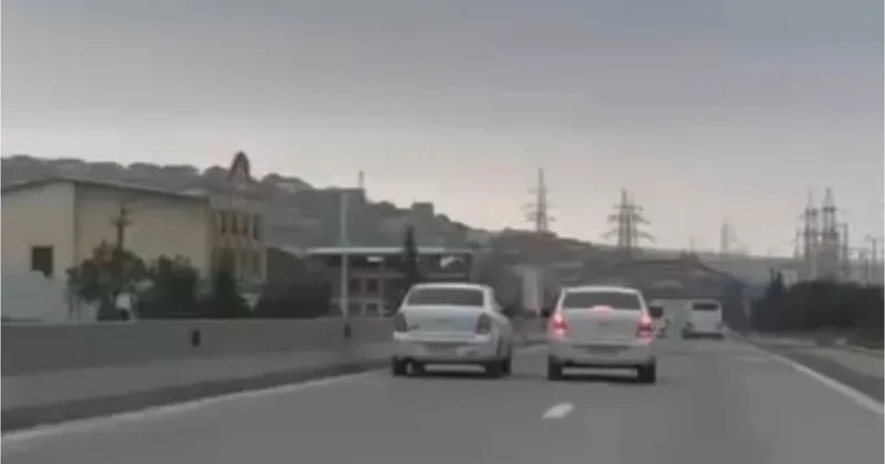 Дорожная полиция задержала водителей, устроивших гонку на трассе Баку Шамахы