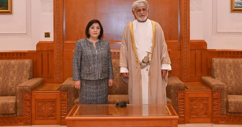 Sahibə Qafarova Oman Sultanlığına rəsmi səfəri çərçivəsində Oman Sultanlığı Dövlət Şurasının sədri ilə görüşüb