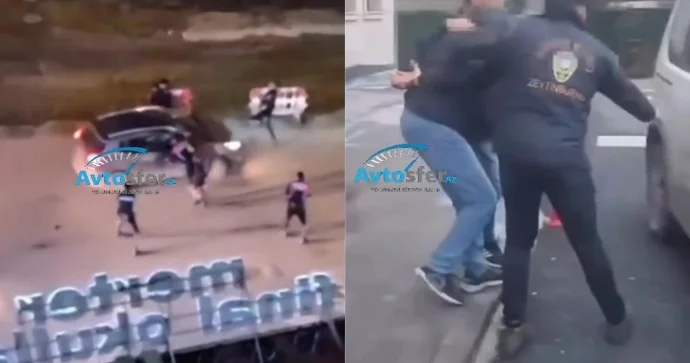 Polisin əmrinə tabe olmayan sürücüyə atəş açıldı ANBAAN VİDEO