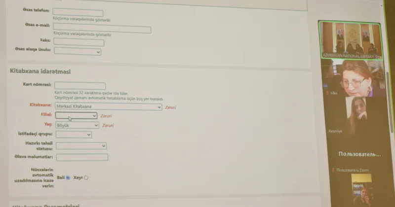 Milli Kitabxanada Koha AKİS üzrə onlayn təlimlər davam edir