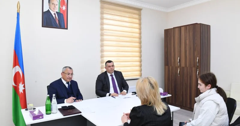 Göyçayda keçmiş məcburi köçkünlərin müraciətləri dinlənilib